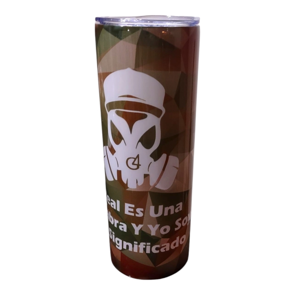 Tumbler with Unique Design Custom Made Straw & Straw Cover Included